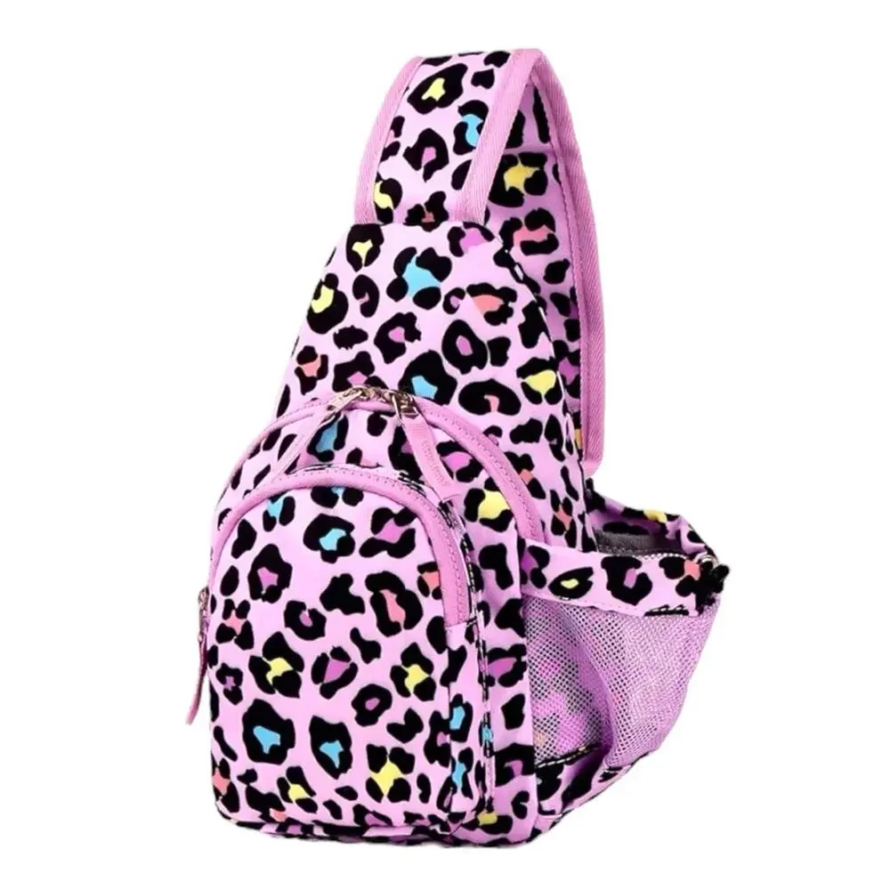 Girls Pink Leopard Mini Backpack Sling Bag Kids Crossbody Purse NWT